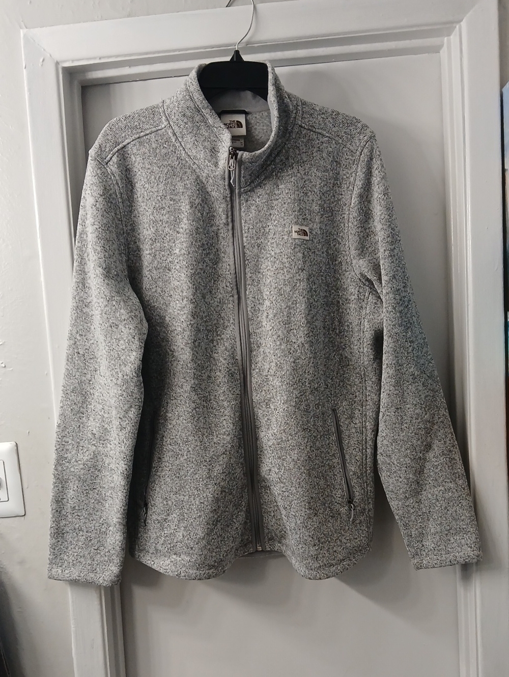 The North Face Men’s Heather Gray Zip-Up Sweater Jacket
